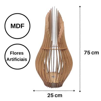 Imagem de Vaso de Chão Decorativo Grande ANDROMEDA MDF