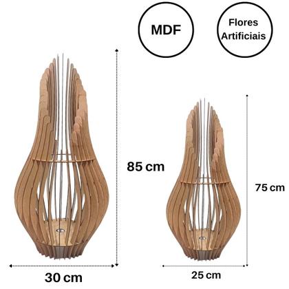 Imagem de Vaso de Chão Decorativo Grande ANDROMEDA MDF