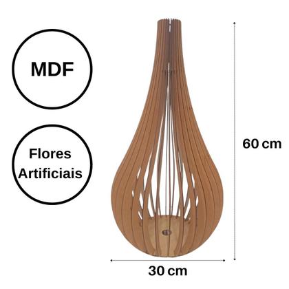 Imagem de Vaso de Chão Decorativo Grande CAPADÓCIA MDF