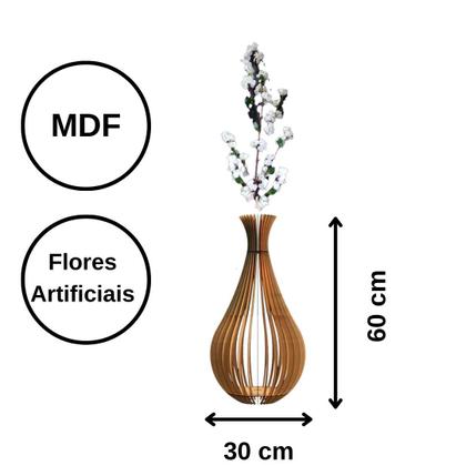 Imagem de Vaso de Chão Decorativo Grande GOTAS DE ORVALHO MDF