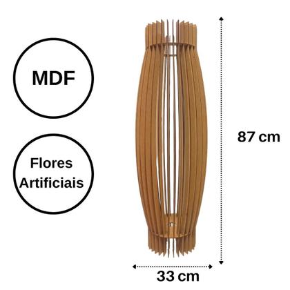 Imagem de Vaso de Chão Decorativo Grande OBELISCO MDF
