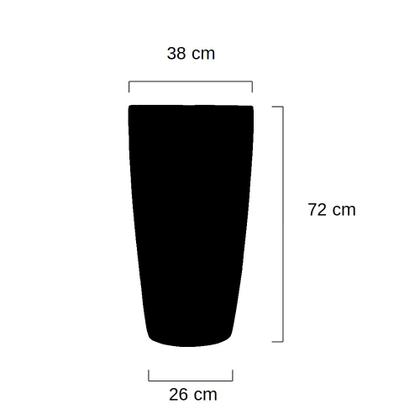 Imagem de Vaso de Fibra de Vidro 72X38 cm Azul Turquesa