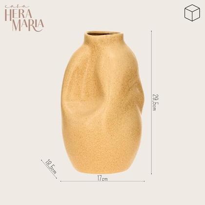 Imagem de Vaso De Mesa Decorativo Irregular Enfeite Para Sala Em Cerâmica