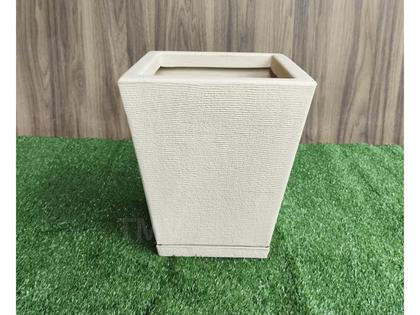 Imagem de Vaso De Planta Polietileno Jardim Varanda Coluna Quadrada P -Bege