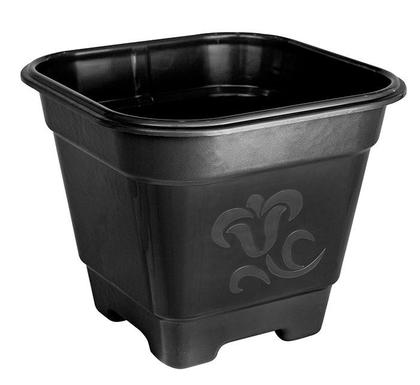 Imagem de Vaso de Planta Quadrado Grande Plástico Preto Arqplast