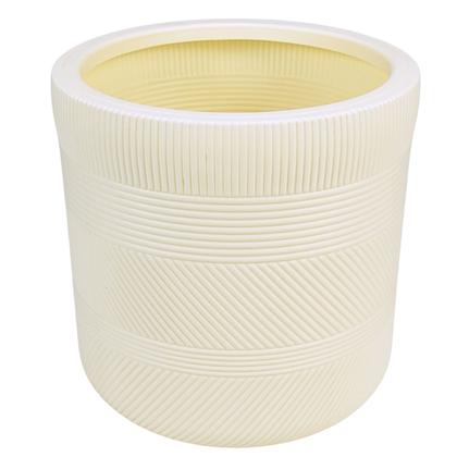 Imagem de Vaso de Plantas Branco Texturizado Moderno para Decoração - Castela