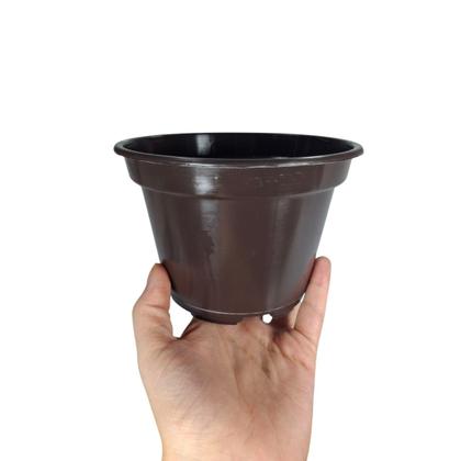 Imagem de Vaso De Plástico 13cm Orquídeas Bonsai Girassol Lírio Cravo