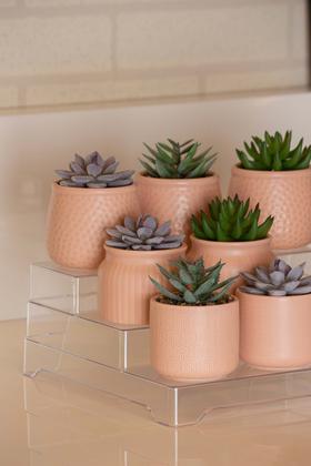 Imagem de Vaso de Suculenta Artificial Decorativo Cimento 7,5X11,3CM 2268 PARAMOUNT