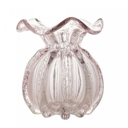 Imagem de Vaso de Vidro Italy Rosa Claro 10 X 11 cm  Casa Del Grande