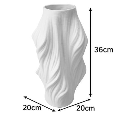 Imagem de Vaso Decora Rústico Sala Planta Off-White Cerâmica Rafimex