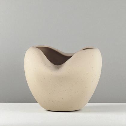 Imagem de Vaso decorativo ceramica atomo iii bege rustico 24cm