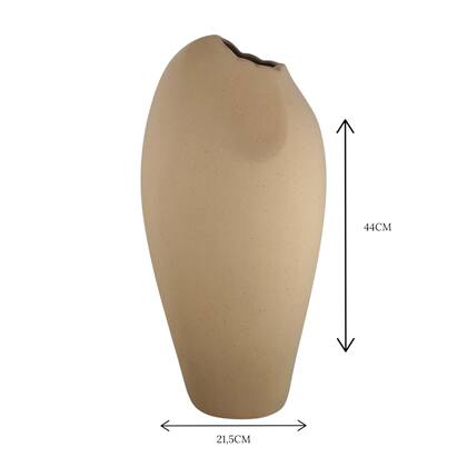 Imagem de Vaso decorativo em ceramica marrom rustico essencia i 44cm