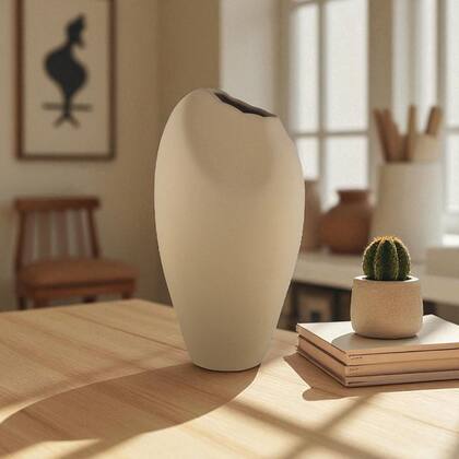 Imagem de Vaso decorativo em ceramica marrom rustico essencia i 44cm