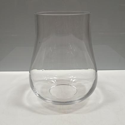 Imagem de VASO DECORATIVO ENFEITE CASA 24x14x14cm VIDRO TRANSPARENTE