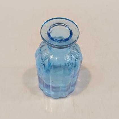 Imagem de VASO DECORATIVO ENFEITE CASA GARRAFA HOME&CO VIDRO 10x5x5cm AZUL