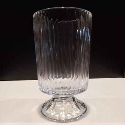 Imagem de Vaso Decorativo Home&Co 10x17x17cm Vidro Transparente para Flores Enfeite Decoração Sala e Quarto
