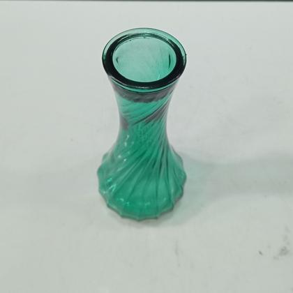 Imagem de Vaso Decorativo Home&Co 15x7x7cm Vidro Turquesa Decoração para Flores Sala Estante e Casa