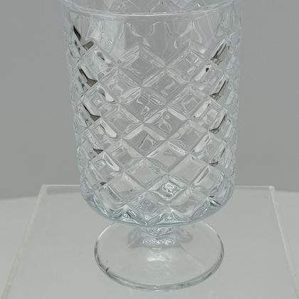 Imagem de Vaso Decorativo Home&Co 15x9cm Vidro Transparente Enfeite Decoração para Flores Sala e Mesa