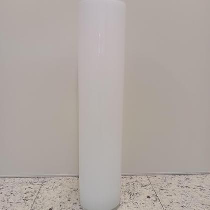Imagem de Vaso Decorativo Home&Co 80x18x18cm Vidro Branco Enfeite para Flores Decoração Sala e Ambiente