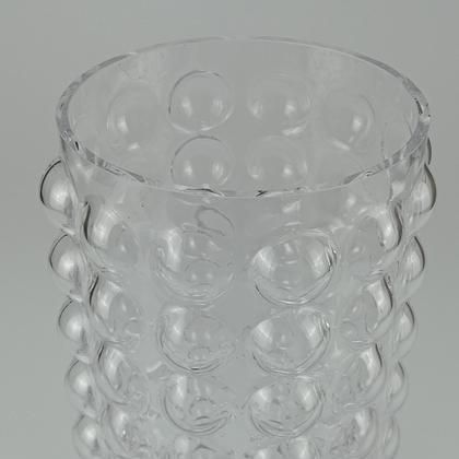 Imagem de VASO DECORATIVO PLANTA REDONDO HOMECO VIDRO 28x14x14cm TRANSPARENTE