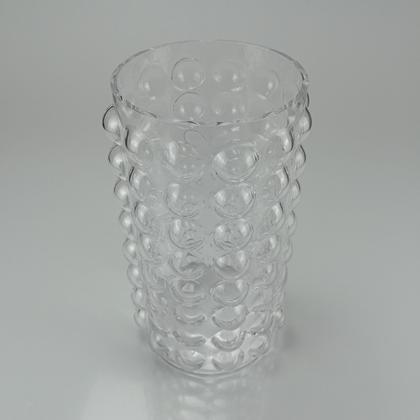 Imagem de VASO DECORATIVO PLANTA REDONDO HOMECO VIDRO 28x14x14cm TRANSPARENTE