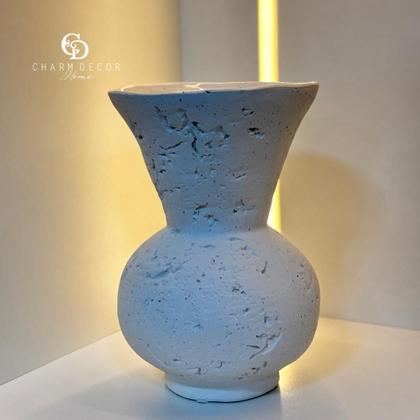 Imagem de Vaso em Cerâmica Branca 16x16x24cm