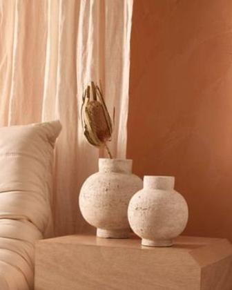 Imagem de Vaso em Cimento Rustico com Boca Alta G