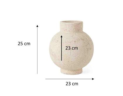 Imagem de Vaso em Cimento Rustico com Boca Alta G