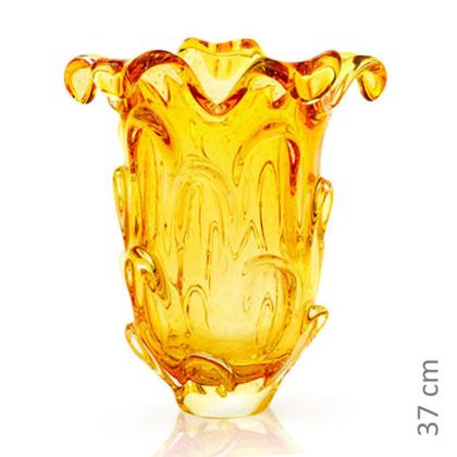 Imagem de Vaso Em Cristal Murano Âmbar - São Marcos