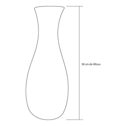 Imagem de Vaso Garrafa Grande em Cerâmica de Sala Decor - Listrado