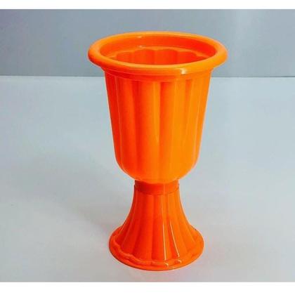 Imagem de Vaso Grego Laranja Neon Aniversario Enfeite Decoraçao Mesa