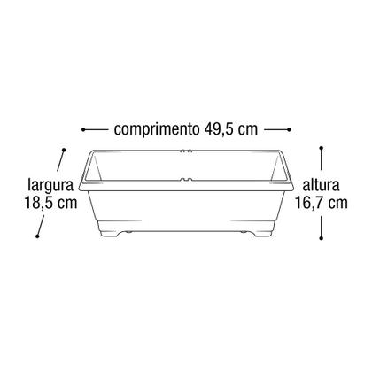 Imagem de Vaso Jardineira Floreira Grande Terra Cota Arqplast