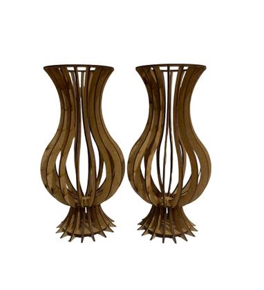 Imagem de Vaso Liso P Em Mdf Crú Com 2 Unidades