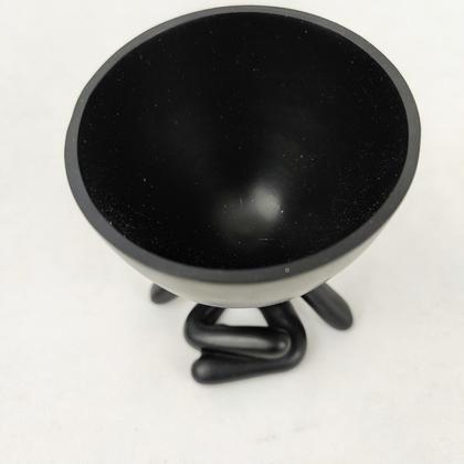 Imagem de Vaso Mini Bob Preto Meditacao Poliresina Decor 15X10X11Cm