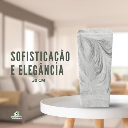 Imagem de Vaso Moderno Floreira Grande em Plástico Brilhoso Decorativo Decoração