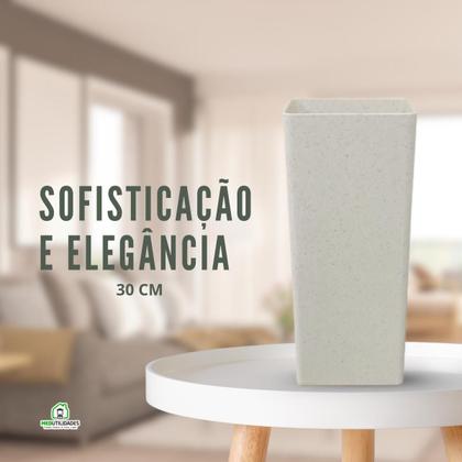 Imagem de Vaso Moderno Floreira Grande em Plástico Brilhoso Decorativo Decoração