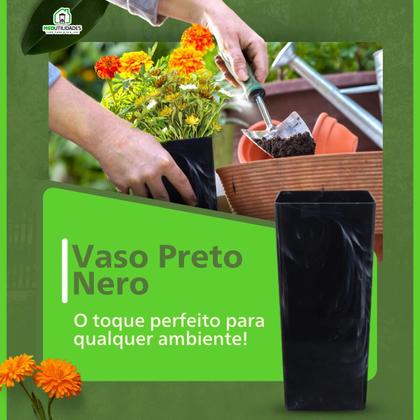 Imagem de Vaso Moderno Floreira Grande em Plástico Brilhoso Decorativo Decoração