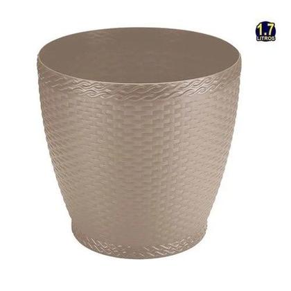 Imagem de Vaso Para Planta Redondo Rattan De Plastico 300 ml 8cm 