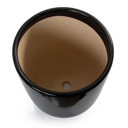Imagem de Vaso pequeno + prato paris pozzani - porcelana preto