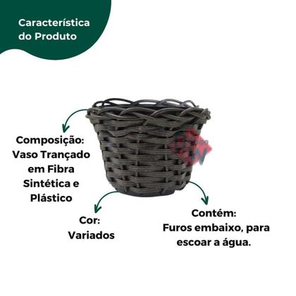 Imagem de Vaso Pequeno Trançado Cachepot