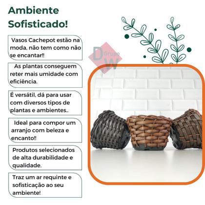 Imagem de Vaso Pequeno Trançado Cachepot