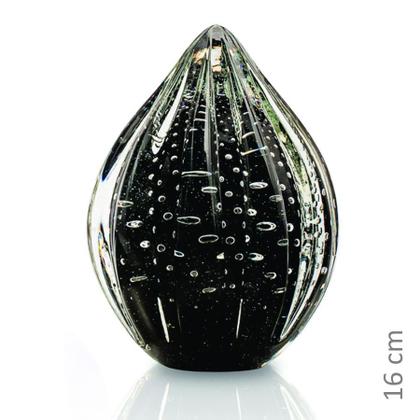 Imagem de Vaso Pinha Em Cristal Murano Preto - São Marcos