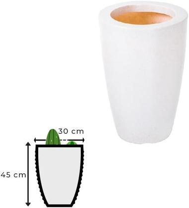 Imagem de Vaso Polietileno Cone Liso Redondo para Plantas e Jardins Decorativo