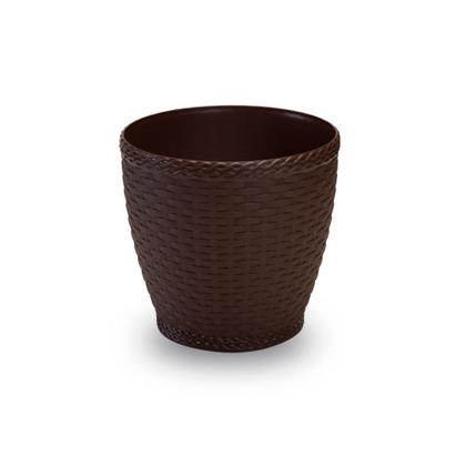 Imagem de Vaso Rattan M2 Kit Com 3 Unidades Cachepot Suculenta Violeta