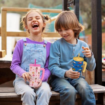 Imagem de Vaso SANDJEST para Niños de 20 oz con Asa y Popote