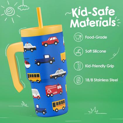 Imagem de Vaso SANDJEST para Niños de 20 oz con Asa y Popote