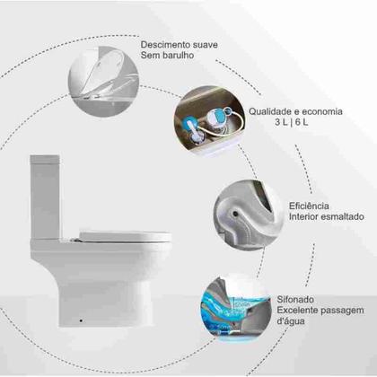 Imagem de Vaso Sanitario Caixa Acoplada Smart Fit