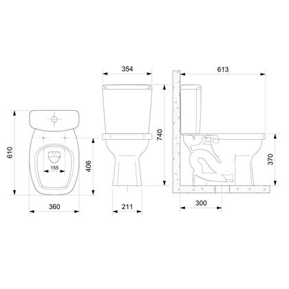 Imagem de Vaso Sanitário com Caixa Acoplada e Assento Like Celite