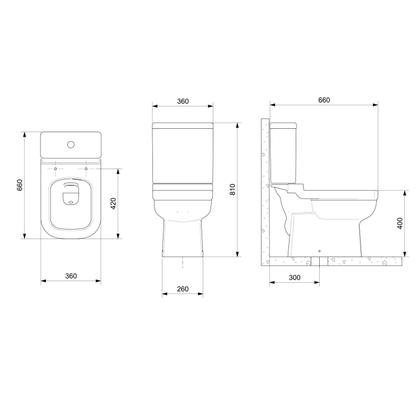Imagem de Vaso Sanitário com Caixa Acoplada e Assento Soft Close Elite Celite