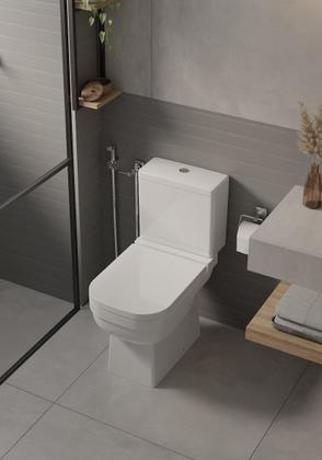 Imagem de Vaso Sanitário com Caixa Acoplada e Assento Soft Close Elite Celite